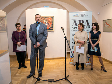 Выставка скульптурных и графических произведений народного художника Армянской ССР А. Арутюняна.