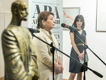 Выставка скульптурных и графических произведений народного художника Армянской ССР А. Арутюняна.