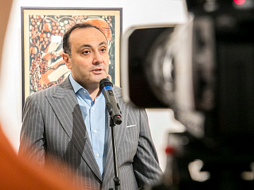 Выставка скульптурных и графических произведений народного художника Армянской ССР А. Арутюняна.